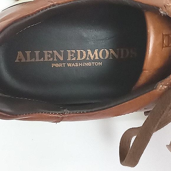 Allen Edmonds Sneakers Men's Size 8.5 D A-Trainers Brown Lace Up Leather Pre-own - Picture 2 of 15